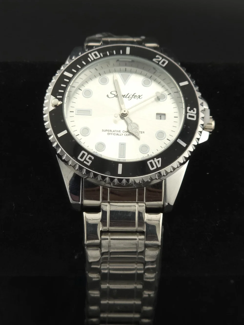 Seadifex Stainless Steel  Watch with Black Bezel